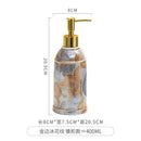 ceramic soap dispenser for shower gel and disinfectant