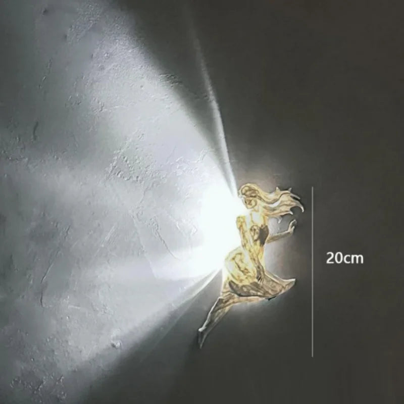 Creative LED wall light owl eagle decorative lamp for home - vue 12 sur 13