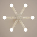 Romantic metal chandelier with water pipe LED for indoors