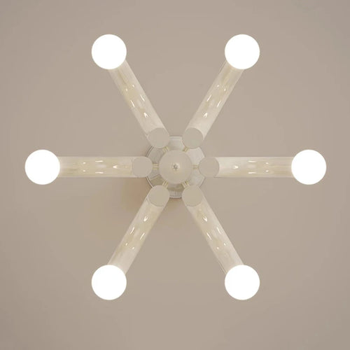Romantic metal chandelier with water pipe LED for indoors - vue 6 sur 8