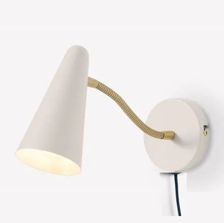 Simple Nordic wall light with switch and adjustable arm - vue 9 sur 9
