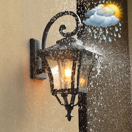 Waterproof retro outdoor wall light - vue 7 sur 7
