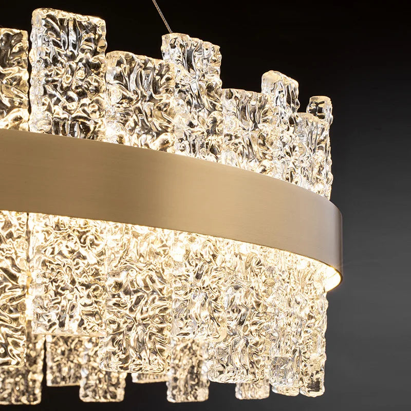Modern Nordic elegant crystal glass pendant light - vue 5 sur 14