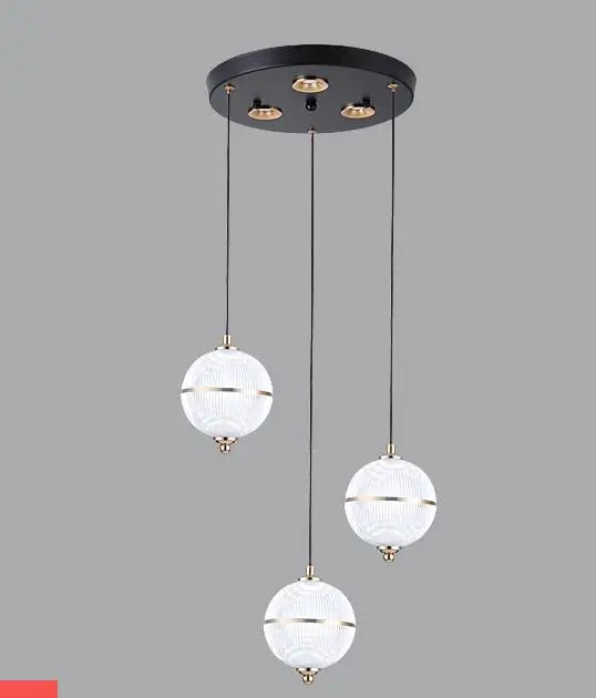 Modern acrylic ball pendant light for restaurant and bar - vue 11 sur 16