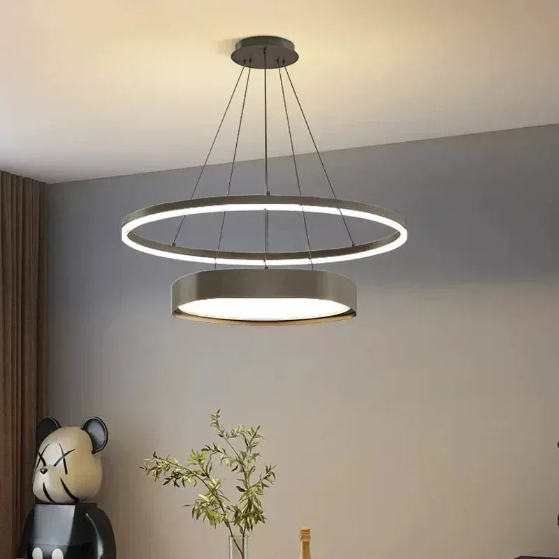 Modern minimalist LED chandelier for interiors