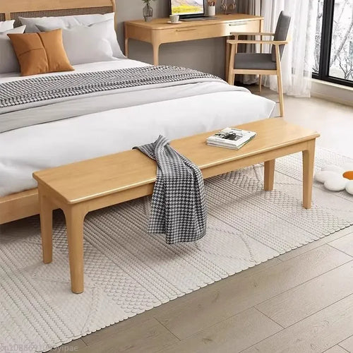 solid wood bench multifunctional furniture for everyday use - vue 4 sur 15
