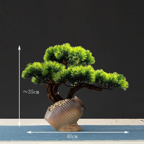 Artificial bonsai tree for indoor decoration and landscaping - vue 18 sur 36