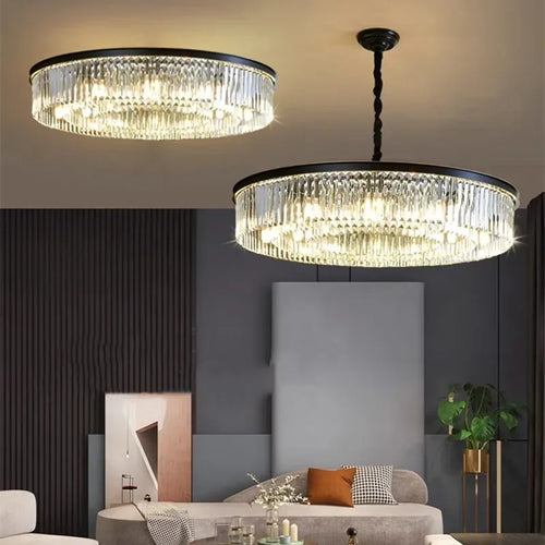 Modern crystal chandelier nordic vintage style for elegant interiors - vue 2 sur 21