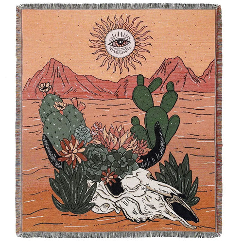 Pastoral style scenic throw for sofa and living room