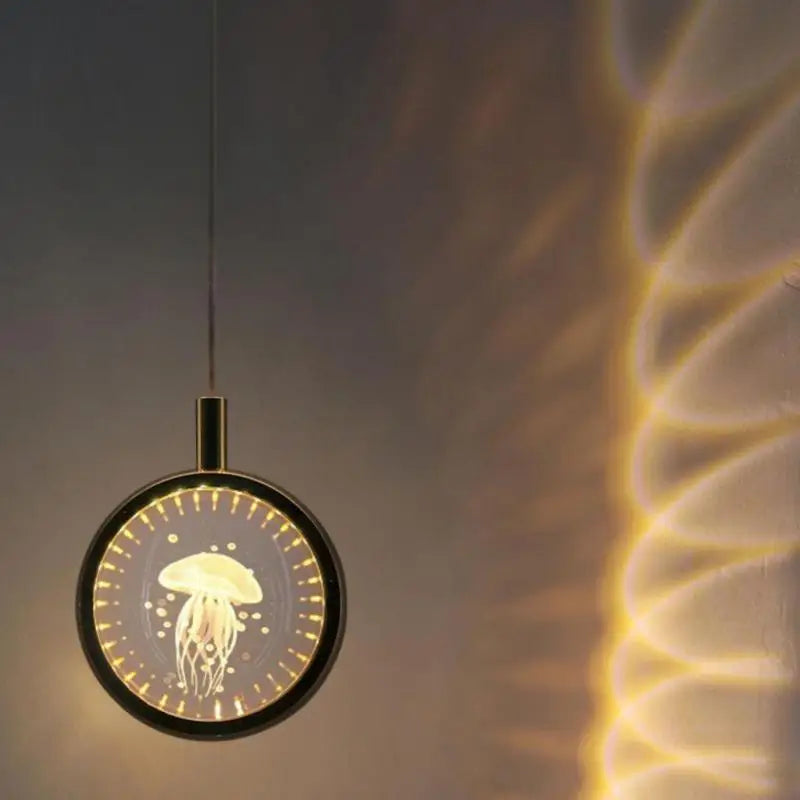 Modern LED crystal ball pendant light for interiors