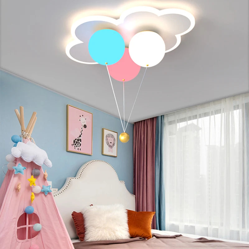 Kawaii acrylic children's chandelier with remote control