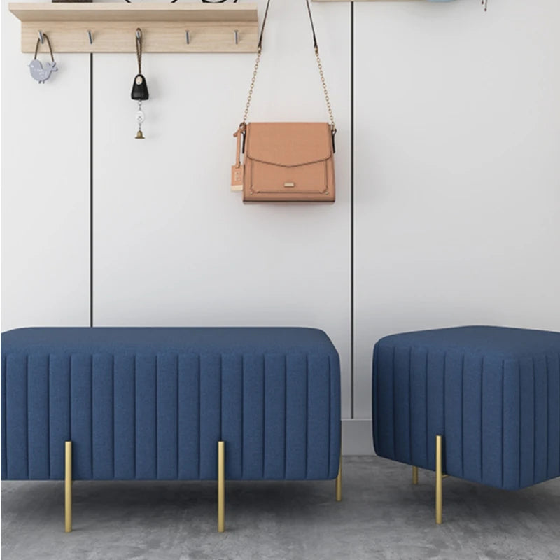 Nordic creative multifunctional velvet bench for living room and bedroom - vue 6 sur 16