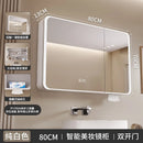 smart wardrobe with illuminated storage and separate toilet