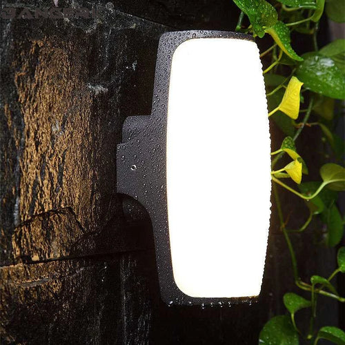 Modern waterproof outdoor aluminium wall light for garden and balcony - vue 3 sur 15