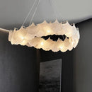 Minimalist retro glass chandelier for elegant decor