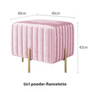 Nordic creative multifunctional velvet bench for living room and bedroom