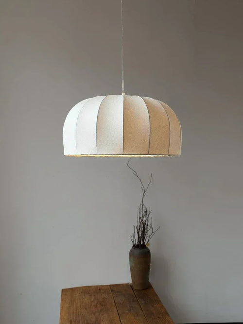 Nordic wabi-sabi silk cocoon decorative pendant light - vue 6 sur 9