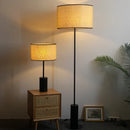 Creative rural style woven rattan floor lamp for indoor use
