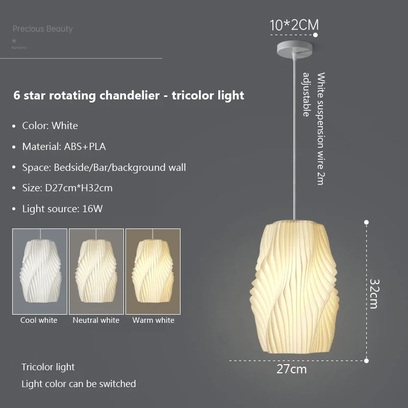 Nordic 3d pendant light for home decoration - vue 12 sur 16