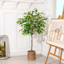 Artificial lemon tree with fruit for indoor and garden decoration