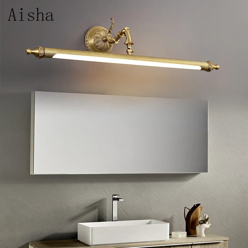 Nordic style copper LED wall light for elegant interiors