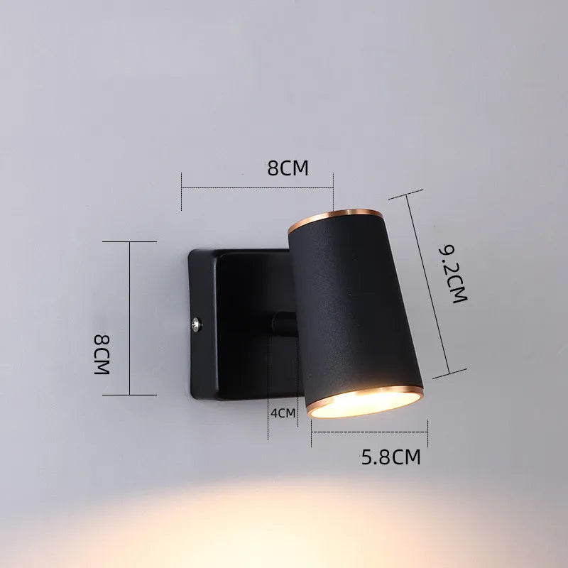 Modern rotatable LED wall light for interior decoration - vue 10 sur 20