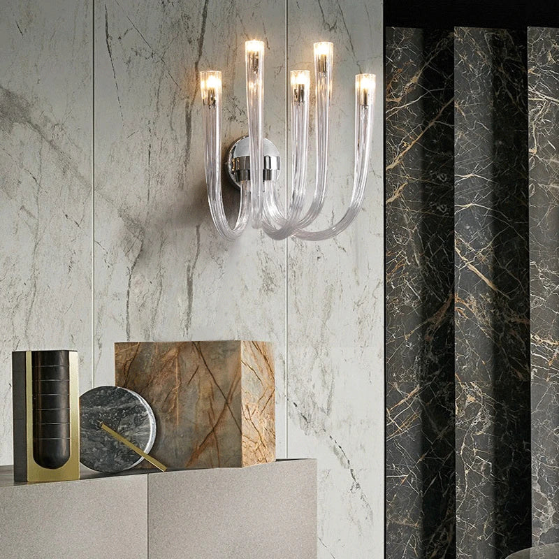 Postmodern designer wall light creative fireworks style