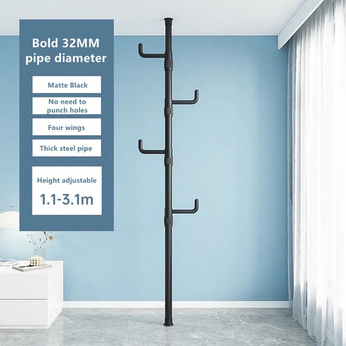 vertical clothes storage rack for home - vue 12 sur 12