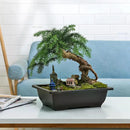 Rectangular clay effect flower pots for outdoor garden