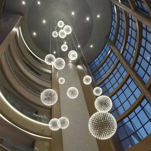 Creative nordic style LED starburst chandelier - vue 5 sur 6
