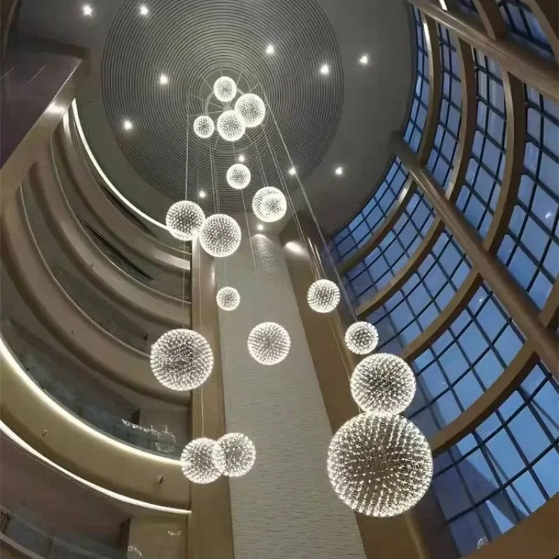 Creative nordic style LED starburst chandelier - vue 5 sur 6