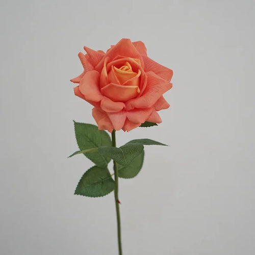 Artificial latex rose branch for decoration and gifts - vue 2 sur 11