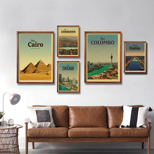 Vintage travel poster for tourism enthusiasts - vue 4 sur 6