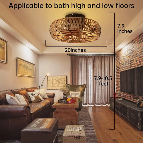 Industrial ceiling light with retro-style light and remote control - vue 2 sur 7