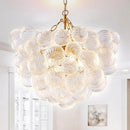 Modern glass bubble pendant chandelier for elegant interiors