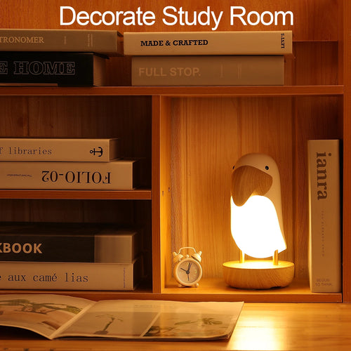 Toucan bird USB rechargeable night light Bluetooth table lamp for children's bedroom and Christmas decor - vue 7 sur 10