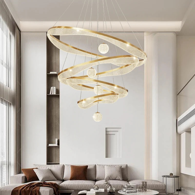 Modern LED pendant light for elegant indoor lighting - vue 3 sur 22