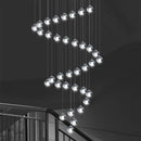 Modern Nordic crystal pendant light for elegant decoration