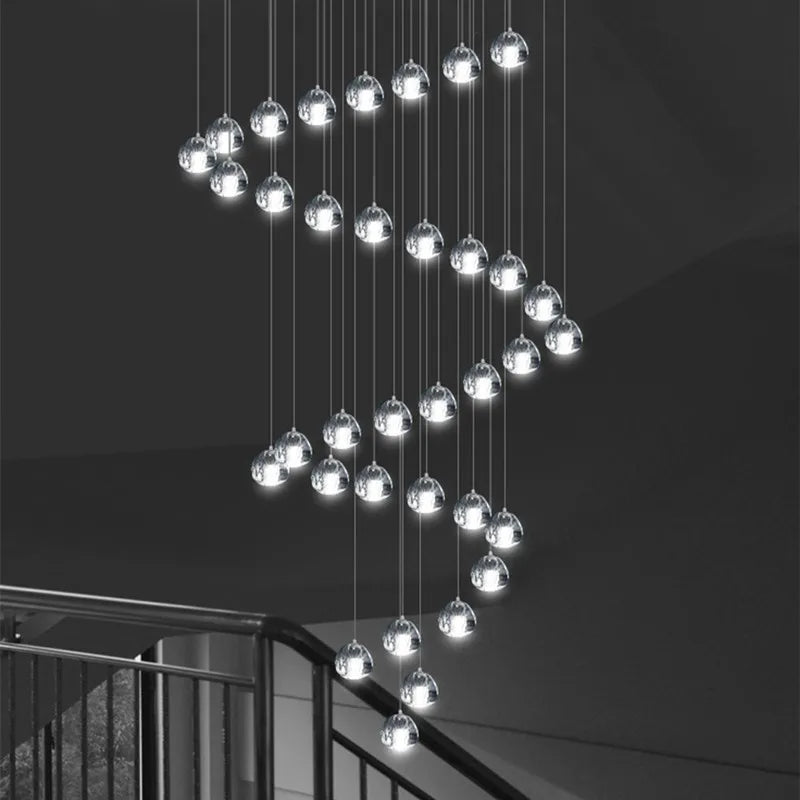 Modern Nordic crystal pendant light for elegant decoration - vue 5 sur 17