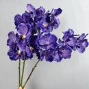 Set of 2 artificial vanda orchids for indoor decoration