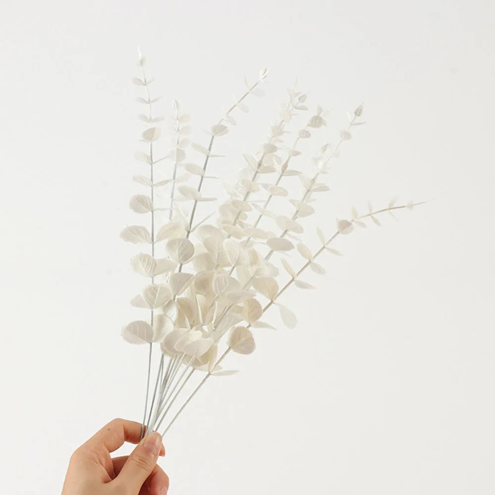 Set of 5 artificial eucalyptus branches for floral decoration - vue 12 sur 12