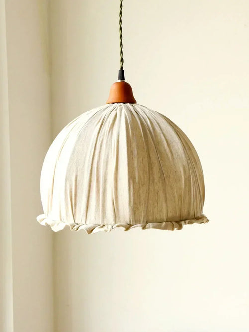 Nordic retro minimalist fabric chandelier for elegant interiors - vue 2 sur 6
