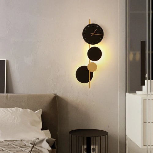 Nordic design acrylic LED wall clock for home decor - vue 5 sur 7