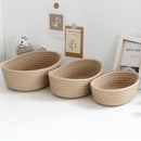 woven cotton rope storage baskets for toys and clothes