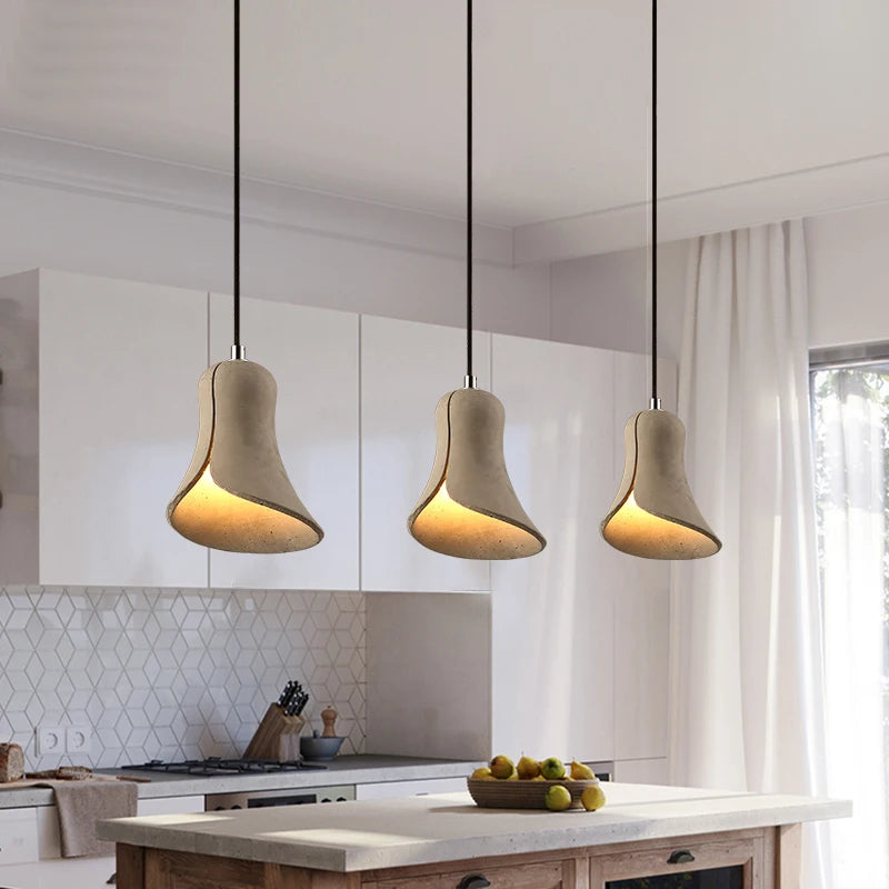 Retro industrial style cement pendant light for restaurant