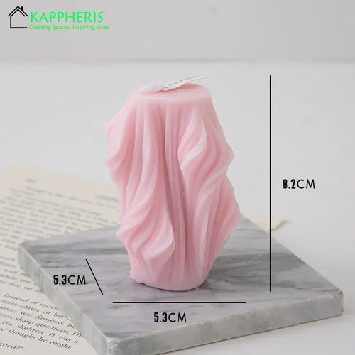 decorative swirl scented candles aesthetic aromatic for home - vue 10 sur 20