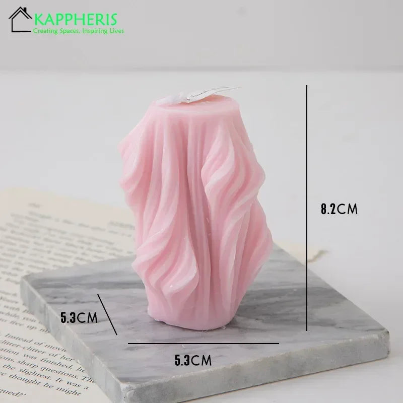 decorative swirl scented candles aesthetic aromatic for home - vue 9 sur 20