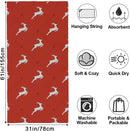 Microfibre beach towel with deer design quick dry