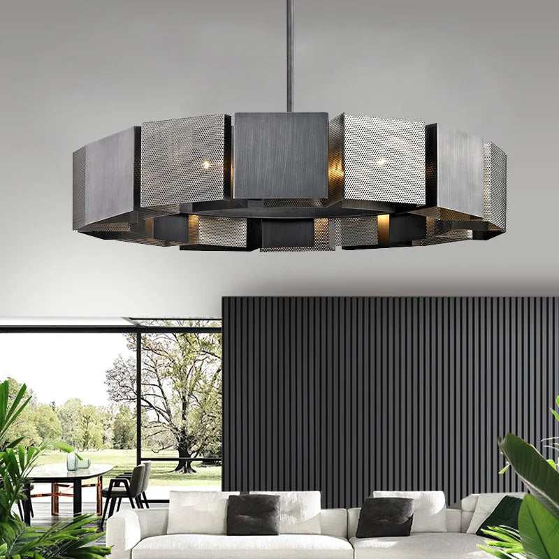 lustre suspendu led moderne pour maison de luxe - vue 4 sur 10