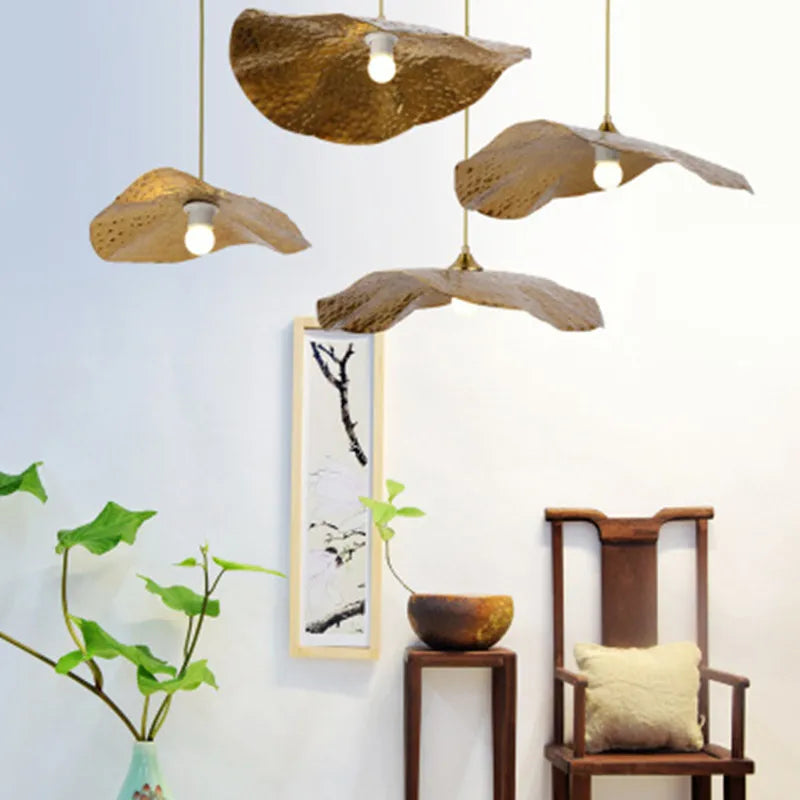 Retro copper pendant light for creative and original lighting - vue 4 sur 9